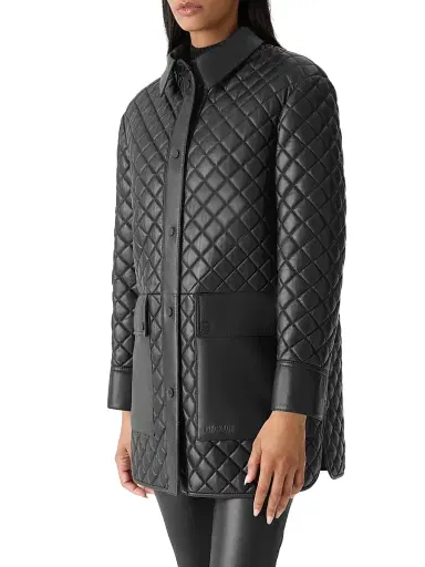 Mackage Women's Litzy Quilted Leather Coat - Black - Size XL | Thumbnail 6 Mackage Women's Litzy Quilted Leather Coat - Black - Size XL | Thumbnail 6