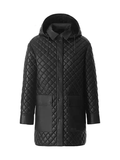 Mackage Women's Litzy Quilted Leather Coat - Black - Size XL | Thumbnail 1 Mackage Women's Litzy Quilted Leather Coat - Black - Size XL | Thumbnail 1