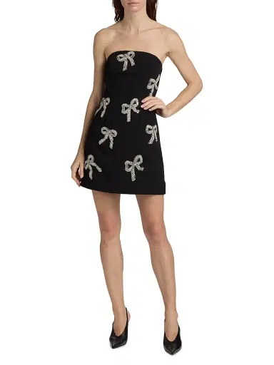 As It May Women's Sienna Crystal Bow Bandeau Minidress | Thumbnail 2 As It May Women's Sienna Crystal Bow Bandeau Minidress | Thumbnail 2