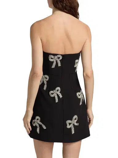 As It May Women's Sienna Crystal Bow Bandeau Minidress | Thumbnail 5 As It May Women's Sienna Crystal Bow Bandeau Minidress | Thumbnail 5
