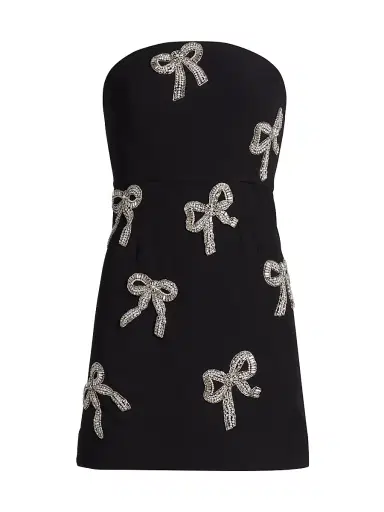 As It May Women's Sienna Crystal Bow Bandeau Minidress | Thumbnail 1 As It May Women's Sienna Crystal Bow Bandeau Minidress | Thumbnail 1