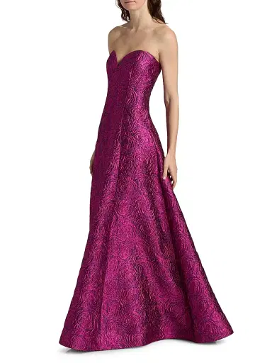 As It May Women's Mariana Jacquard Sweetheart Strapless Gown | Thumbnail 2 As It May Women's Mariana Jacquard Sweetheart Strapless Gown | Thumbnail 2