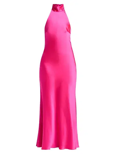 As It May Women's Sadie Satin Halterneck Gown | Thumbnail 1 As It May Women's Sadie Satin Halterneck Gown | Thumbnail 1