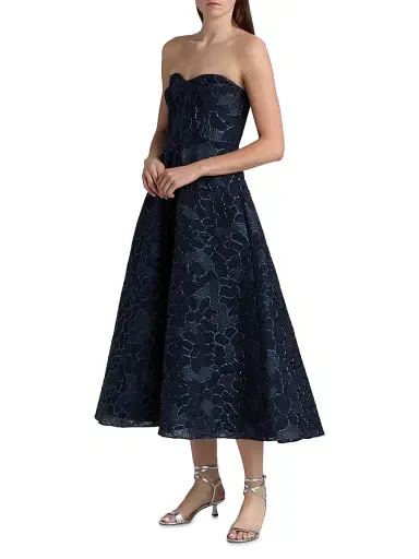 As It May Women's Avery Strapless Jacquard Midi-Dress | Thumbnail 4 As It May Women's Avery Strapless Jacquard Midi-Dress | Thumbnail 4