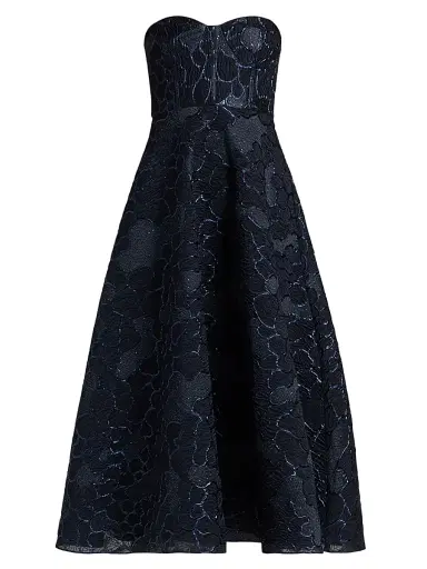 As It May Women's Avery Strapless Jacquard Midi-Dress | Thumbnail 1 As It May Women's Avery Strapless Jacquard Midi-Dress | Thumbnail 1