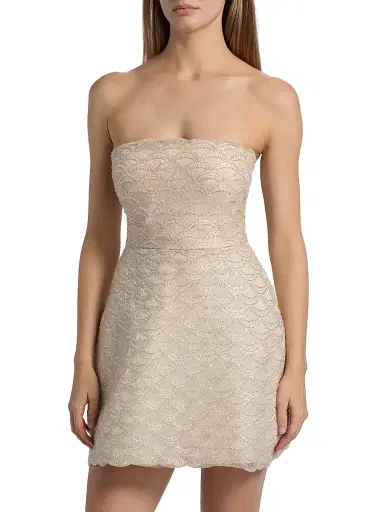 THEIA Women's Amanda Embellished Strapless Cocktail Dress | Thumbnail 3 THEIA Women's Amanda Embellished Strapless Cocktail Dress | Thumbnail 3