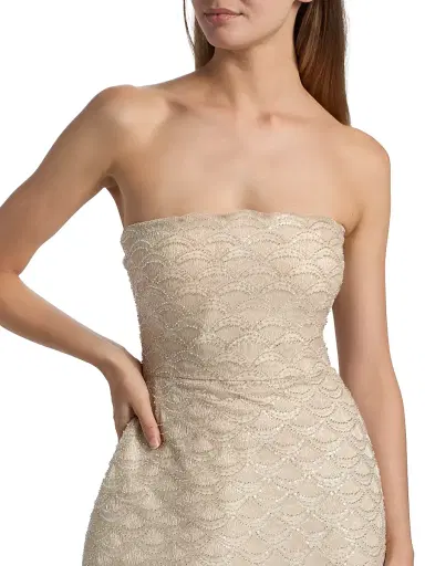 THEIA Women's Amanda Embellished Strapless Cocktail Dress | Thumbnail 6 THEIA Women's Amanda Embellished Strapless Cocktail Dress | Thumbnail 6