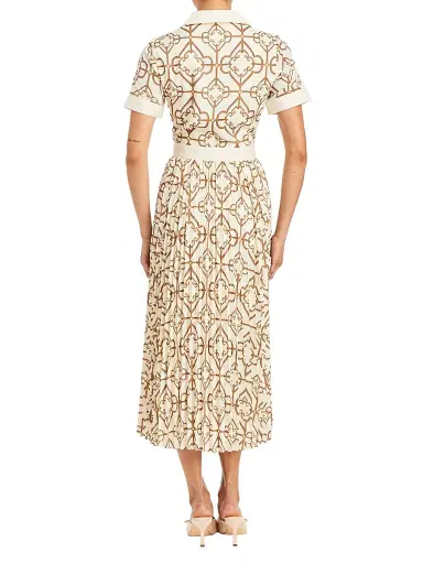 Mestiza New York Women's Billie Geometric Twill Button-Front Midi-Shirtdress | Thumbnail 3 Mestiza New York Women's Billie Geometric Twill Button-Front Midi-Shirtdress | Thumbnail 3