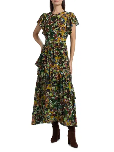 Marie Oliver Women's Quinby Ruffled Floral Maxi Dress - Bloom | Thumbnail 3 Marie Oliver Women's Quinby Ruffled Floral Maxi Dress - Bloom | Thumbnail 3