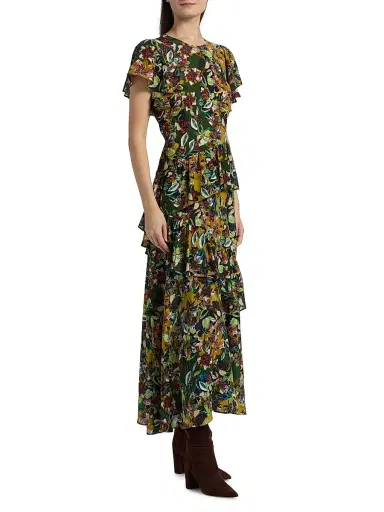 Marie Oliver Women's Quinby Ruffled Floral Maxi Dress - Bloom | Thumbnail 4 Marie Oliver Women's Quinby Ruffled Floral Maxi Dress - Bloom | Thumbnail 4
