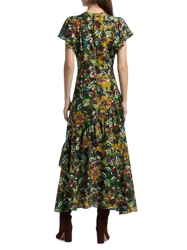 Marie Oliver Women's Quinby Ruffled Floral Maxi Dress - Bloom | Thumbnail 5 Marie Oliver Women's Quinby Ruffled Floral Maxi Dress - Bloom | Thumbnail 5