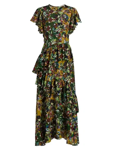 Marie Oliver Women's Quinby Ruffled Floral Maxi Dress - Bloom | Thumbnail 1 Marie Oliver Women's Quinby Ruffled Floral Maxi Dress - Bloom | Thumbnail 1