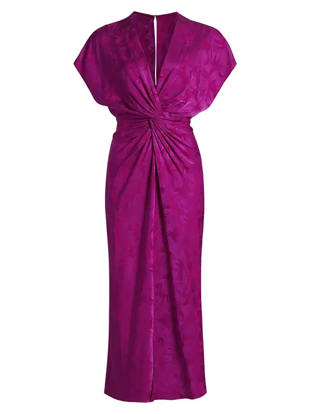 Prabal Gurung Women's Jackie Jacqaurd Midi-Dress - Orchid