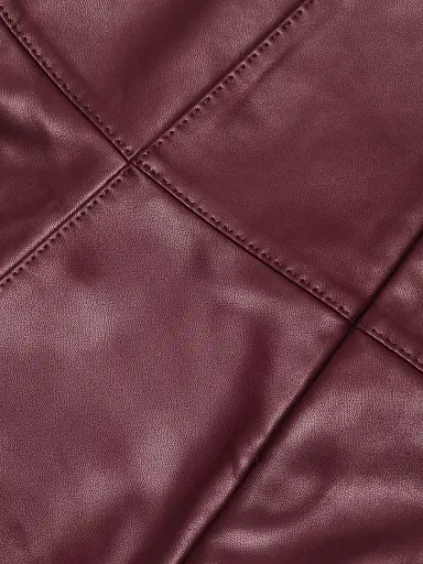 Marie Oliver Women's Crawford Faux-Leather Miniskirt - Brick | Thumbnail 7 Marie Oliver Women's Crawford Faux-Leather Miniskirt - Brick | Thumbnail 7