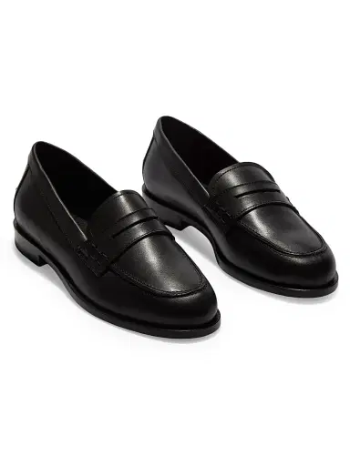 aeyde Women's 25MM Leather Penny Loafers - Black - Size 11.5 | Thumbnail 2 aeyde Women's 25MM Leather Penny Loafers - Black - Size 11.5 | Thumbnail 2