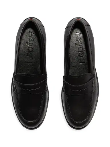aeyde Women's 25MM Leather Penny Loafers - Black - Size 11.5 | Thumbnail 3 aeyde Women's 25MM Leather Penny Loafers - Black - Size 11.5 | Thumbnail 3