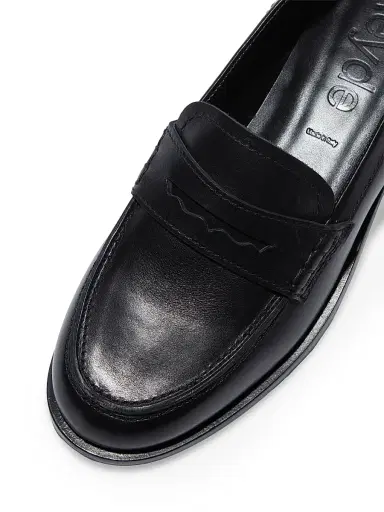 aeyde Women's 25MM Leather Penny Loafers - Black - Size 11.5 | Thumbnail 4 aeyde Women's 25MM Leather Penny Loafers - Black - Size 11.5 | Thumbnail 4