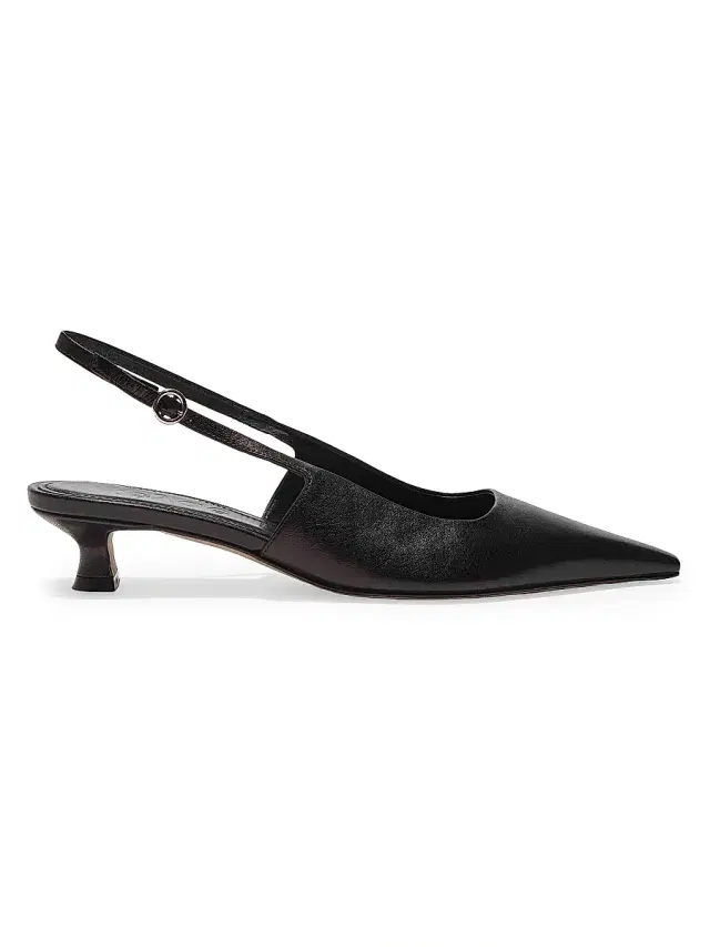 Aeyde Women's 35MM Metallic Leather Slingback Pumps - Black