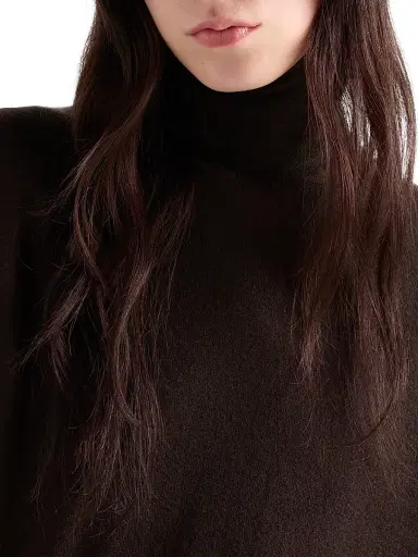 Prada Women's Cashmere Turtleneck Sweater - Brown | Thumbnail 5