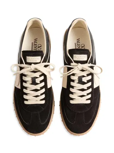 Valentino Garavani Men's Upvillage Low Top Sneakers in Split Leather | Thumbnail 3 Valentino Garavani Men's Upvillage Low Top Sneakers in Split Leather | Thumbnail 3