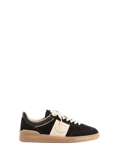 Valentino Garavani Men's Upvillage Low Top Sneakers in Split Leather | Thumbnail 1 Valentino Garavani Men's Upvillage Low Top Sneakers in Split Leather | Thumbnail 1