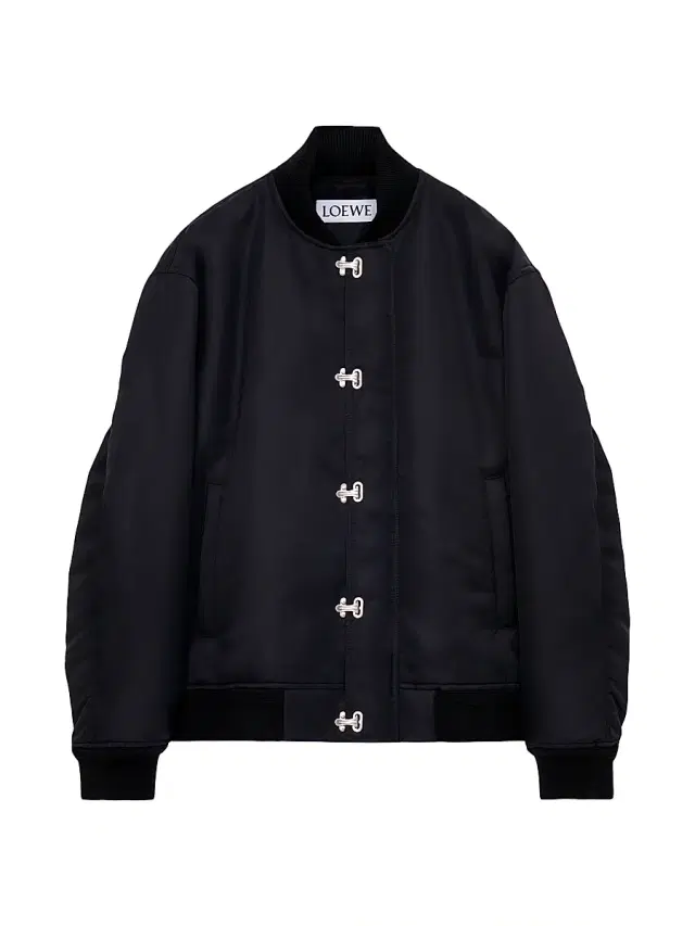 Men's Drop-Shoulder Bomber Jacket - Black