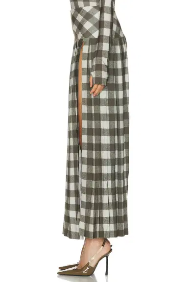 Norma Kamali Pleated Long Skirt | Thumbnail 3 Norma Kamali Pleated Long Skirt | Thumbnail 3