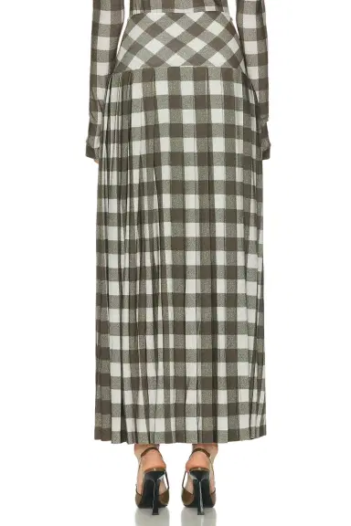 Norma Kamali Pleated Long Skirt | Thumbnail 4 Norma Kamali Pleated Long Skirt | Thumbnail 4