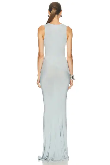 Atlein Asymmetric Ruched Long Dress | Thumbnail 3