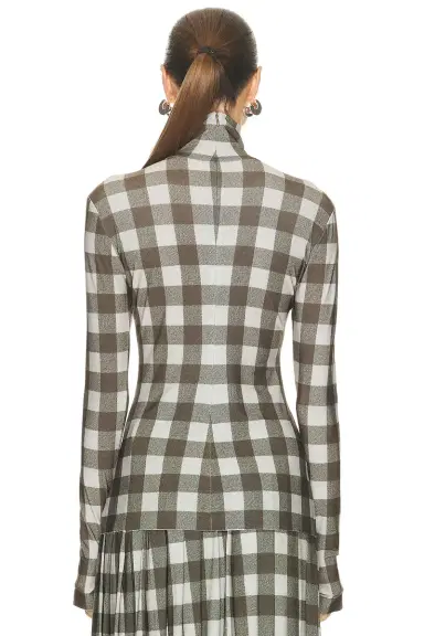 Norma Kamali Slim Fit Long Sleeve Turtleneck Top | Thumbnail 3 Norma Kamali Slim Fit Long Sleeve Turtleneck Top | Thumbnail 3