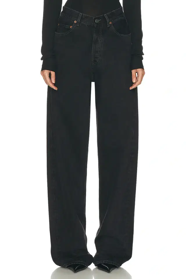 Saint Laurent V-Waist Baggy Wide Leg