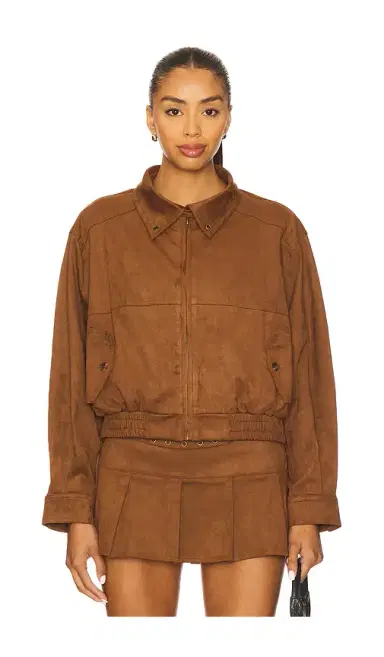 Zemeta Mocca Suede Jacket | Thumbnail 1