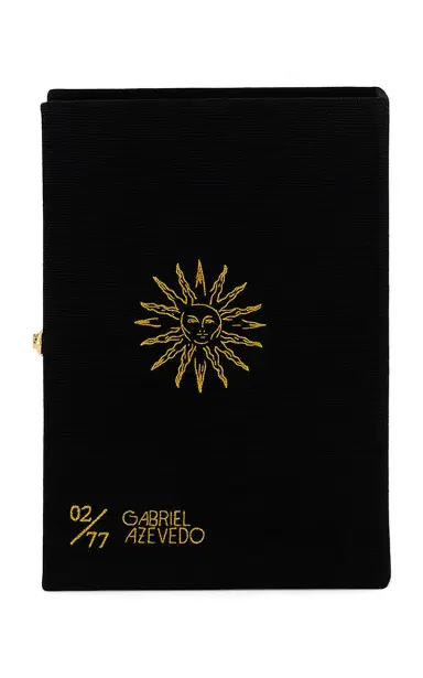 Olympia Le-Tan The Sun XIX Book Clutch - Black - OS | Thumbnail 5