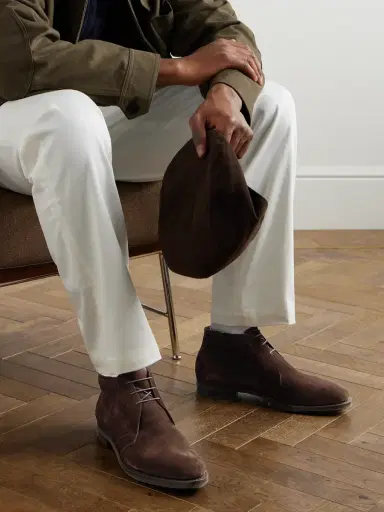 Edward Green Shanklin Suede Chukka Boots - Men | Thumbnail 2 Edward Green Shanklin Suede Chukka Boots - Men | Thumbnail 2