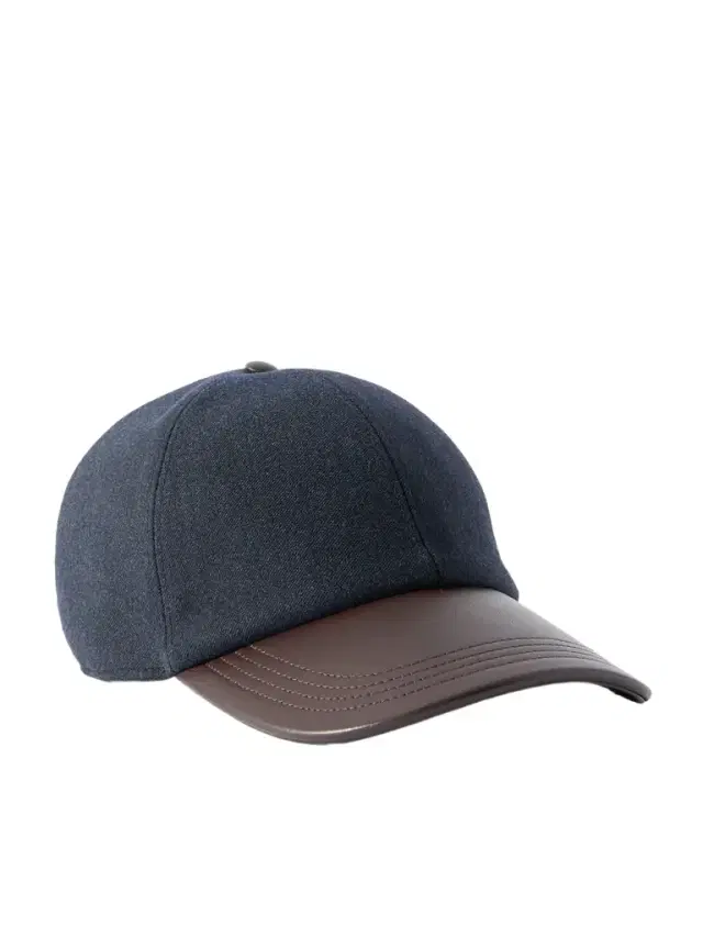 Logo-Embroidered Leather-Trimmed Wool-Blend Baseball Cap - Men