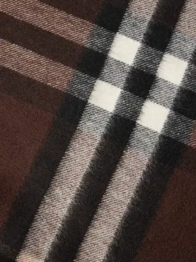 Burberry Fringed Checked Cashmere Scarf - Men | Thumbnail 3 Burberry Fringed Checked Cashmere Scarf - Men | Thumbnail 3