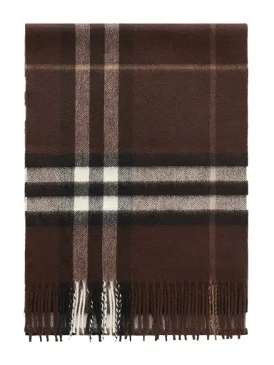 Burberry Fringed Checked Cashmere Scarf - Men | Thumbnail 1 Burberry Fringed Checked Cashmere Scarf - Men | Thumbnail 1