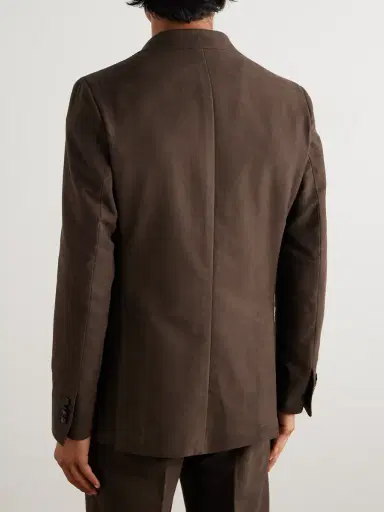 De Petrillo Posillipo Slim-Fit Unstructured Cotton Suit Jacket - Men | Thumbnail 3 De Petrillo Posillipo Slim-Fit Unstructured Cotton Suit Jacket - Men | Thumbnail 3