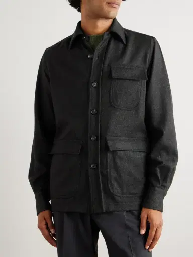 De Petrillo Wool and Cashmere-Blend Overshirt - Men | Thumbnail 3 De Petrillo Wool and Cashmere-Blend Overshirt - Men | Thumbnail 3