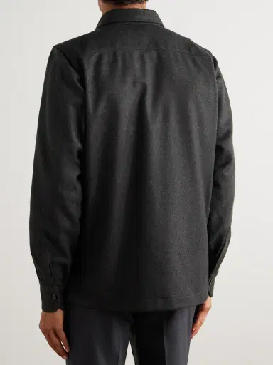 De Petrillo Wool and Cashmere-Blend Overshirt - Men | Thumbnail 4 De Petrillo Wool and Cashmere-Blend Overshirt - Men | Thumbnail 4