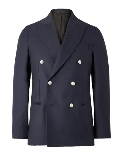 De Petrillo Sorrento Double-Breasted Wool-Twill Blazer - Men | Thumbnail 1 De Petrillo Sorrento Double-Breasted Wool-Twill Blazer - Men | Thumbnail 1