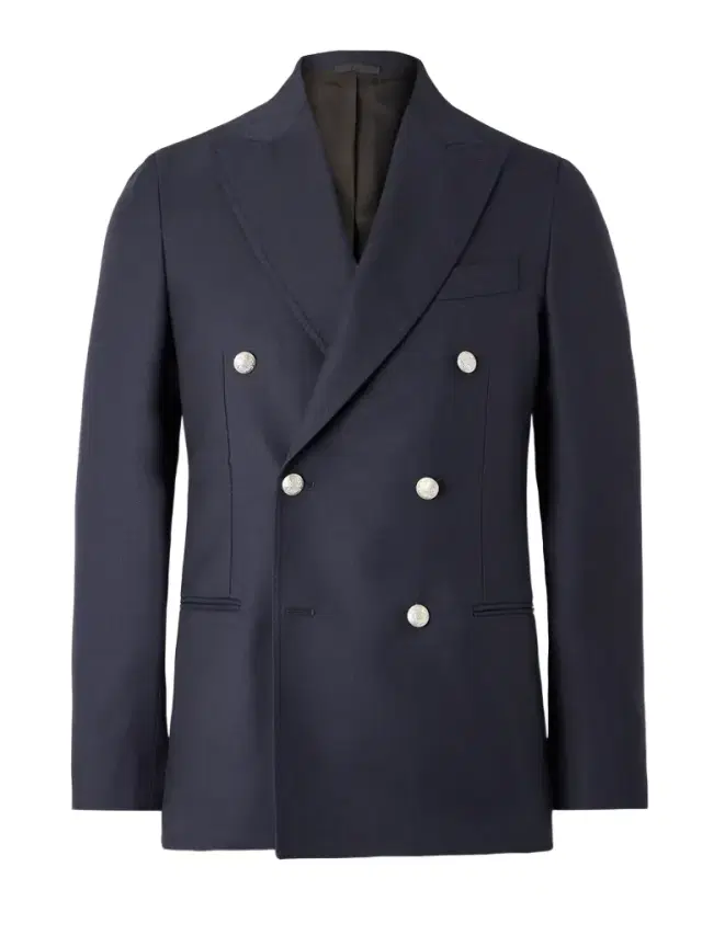 Sorrento Double-Breasted Wool-Twill Blazer - Men