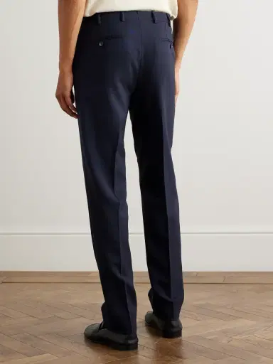 De Petrillo Slim-Leg Virgin Wool Suit Trousers - Men | Thumbnail 4