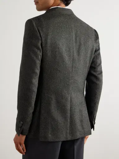 De Petrillo Posillipo Virgin Wool and Cashmere-Blend Blazer - Men | Thumbnail 3 De Petrillo Posillipo Virgin Wool and Cashmere-Blend Blazer - Men | Thumbnail 3