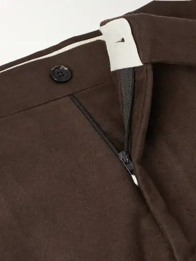 De Petrillo Slim-Fit Tapered Cotton-Moleskin Suit Trousers - Men | Thumbnail 6