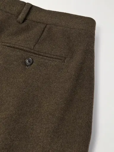 Loro Piana Hubert Pleated Wool and Cashmere-Blend Wide-Leg Trousers - Men | Thumbnail 5 Loro Piana Hubert Pleated Wool and Cashmere-Blend Wide-Leg Trousers - Men | Thumbnail 5