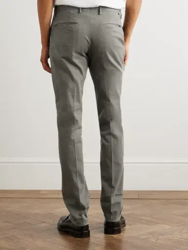 Incotex Incotex Straight-Leg Cotton-Blend Twill Trousers - Men | Thumbnail 4