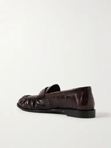 Saint Laurent Le Loafer Eel Penny Loafers - Men | Thumbnail 4