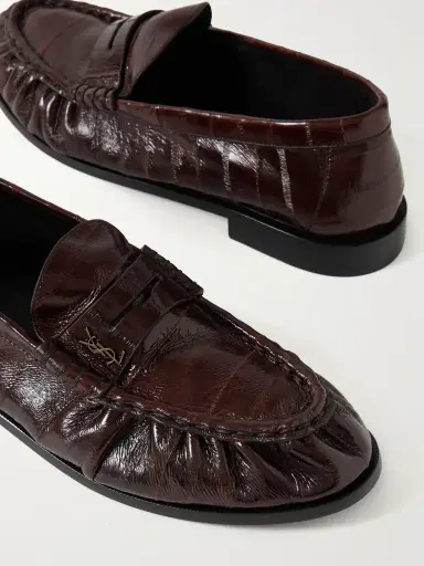 Saint Laurent Le Loafer Eel Penny Loafers - Men | Thumbnail 5
