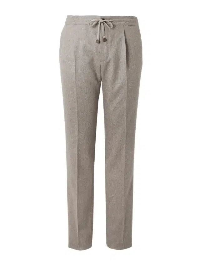 Incotex Tapered Pleated Wool and Cashmere-Blend Trousers - Men